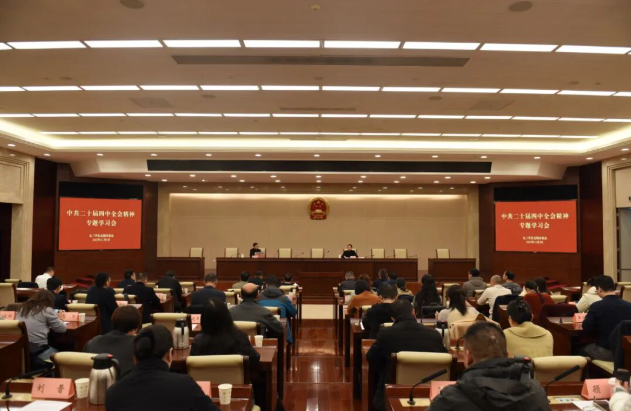 社市委会专题学习贯彻中共二十届四中全会精神